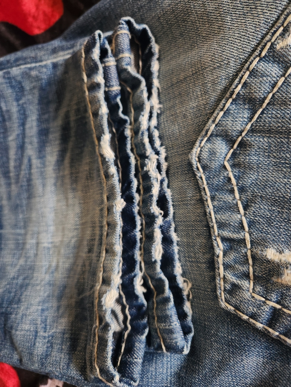 Rivet De Cru Los Andrew Relaxed Straight Distressed Premium Jeans Men Sz 31x34 - Picture 15 of 15